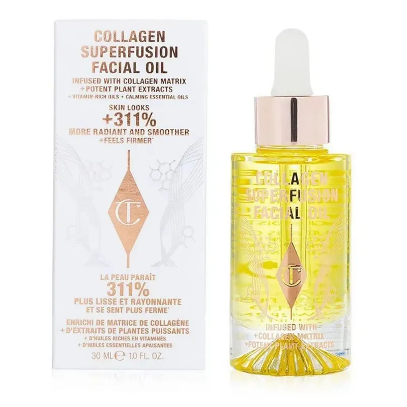 Charlotte Tilbury 30ml Collagen Superfusion Facial Oil Facial Skincare SKIN Looks More Radiant Smoother Feels Firmer Makeup Gift
