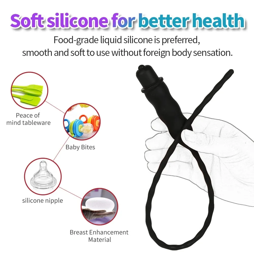 10 Frequency Urethral Vibrator Horse Eye Stimulator Sounding Penis Plug Insert Catheter Expander Male Masturbator Sex Toys — image 5