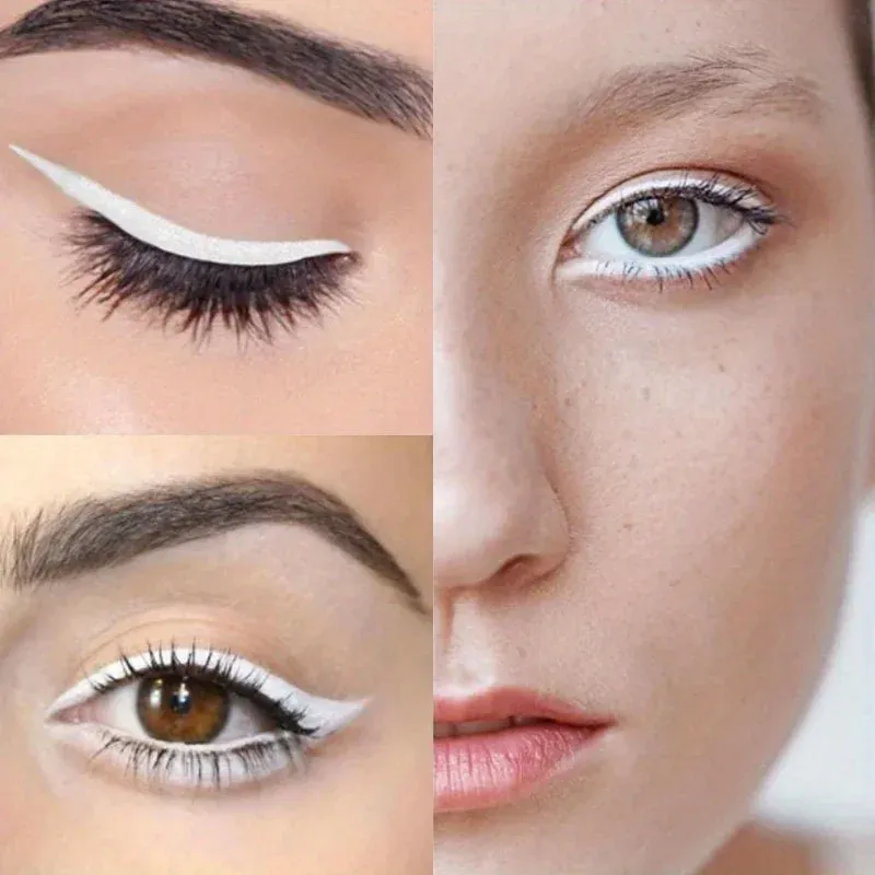 White Eyeliner Pencil Thick Slender Eyeliner Fast Drying Long Lasting Smudge Proof Eyeliner Pen Waterproof Women Makeup Cosmetic — image 5