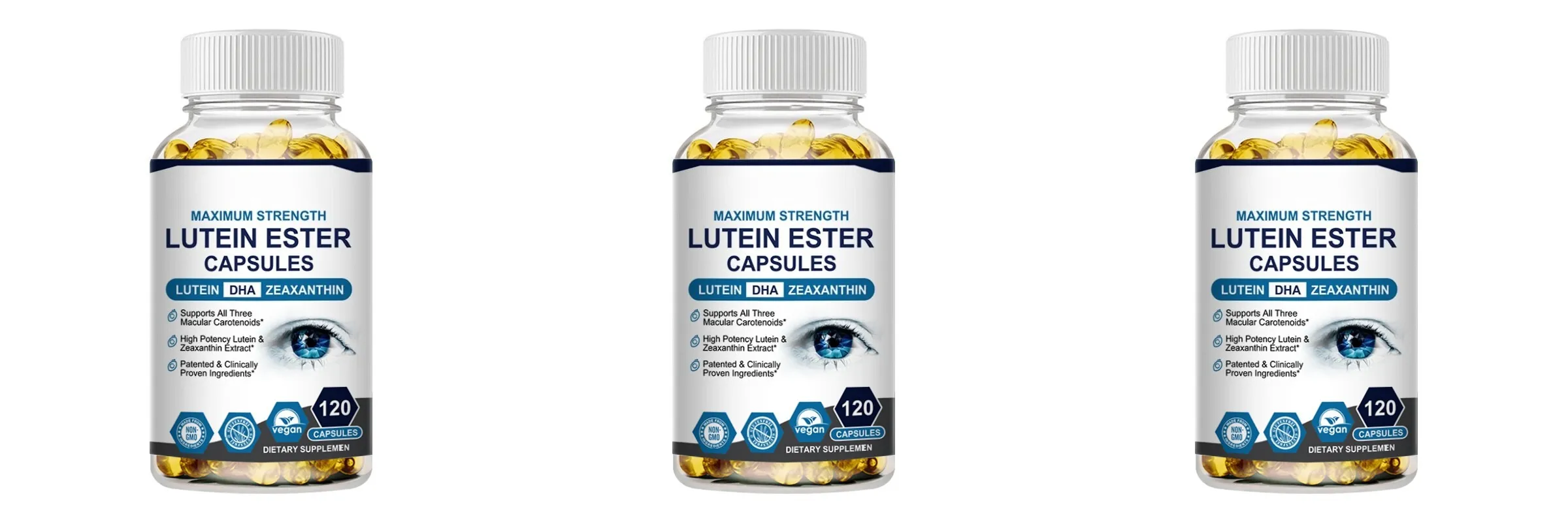 Lutein Ester Capsules Supports Eye Health and Vision Protection Non-GMO Vegan Natural Ingredients Antioxidant Support 120Softgel