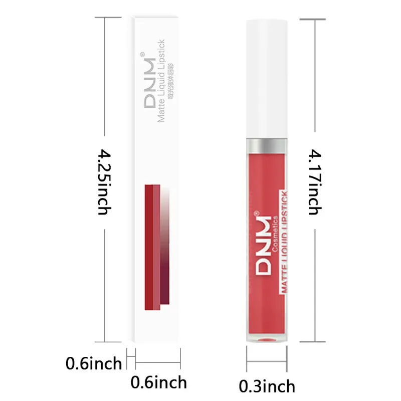 DNM 19 Color Matte Velvet Liquid Lipstick Waterproof Lasting Not Easy To Fade Lipgloss Makeup Purple Red Nude Lip Tint Cosmetics