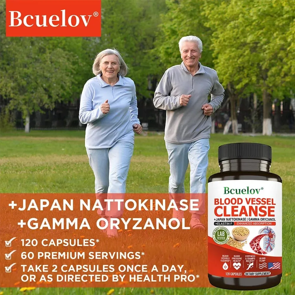 Vascular Cleansing Supplement - Increases Absorption Dissolution Blood Circulation - Flexibility & Elasticity Circulation