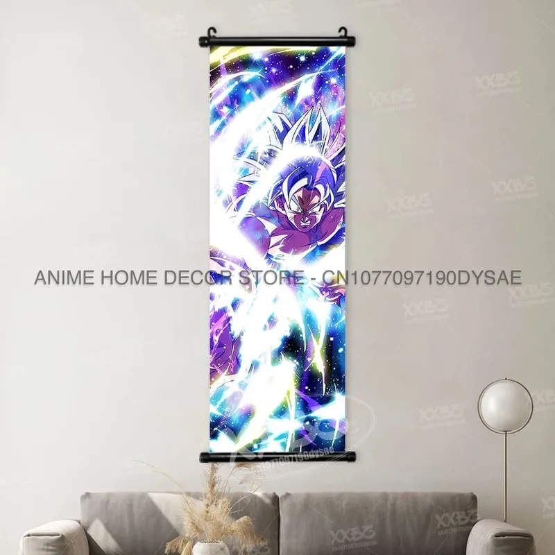 Dragon Ball Posters Anime Figures Wall Art Frieza Home Decor VegetaIII Scrolls Picture Goku Hanging Painting Son Gohan Wallpaper — image 16