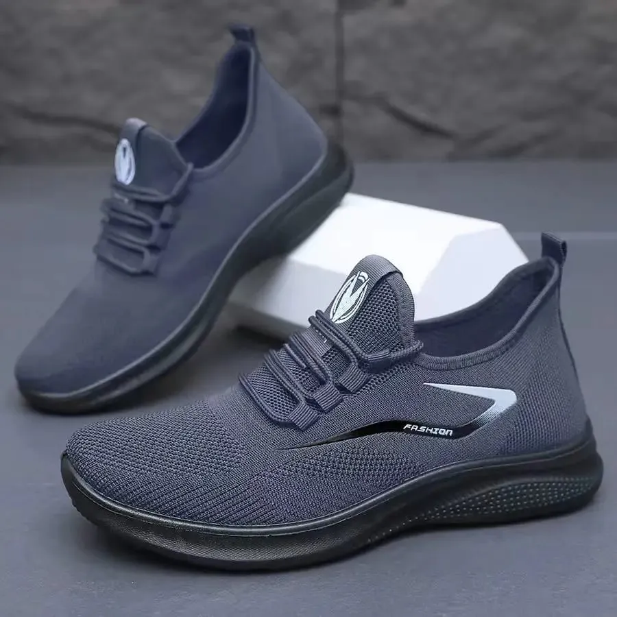 Scarpe da ginnastica con tomaia in maglia traspirante Air Knit, suola morbida e antiscivolo, scarpe da ginnastica da corsa casual per tutte le stagioni da indossare tutti i giorni