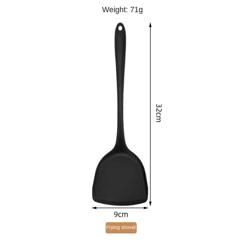 1/10PCS Food-Grade Silicone Kitchen Tools Set Heat-Resistant Slotted Spoon for Non-Stick Cookware & Hot Pot Multi-Use Strainer