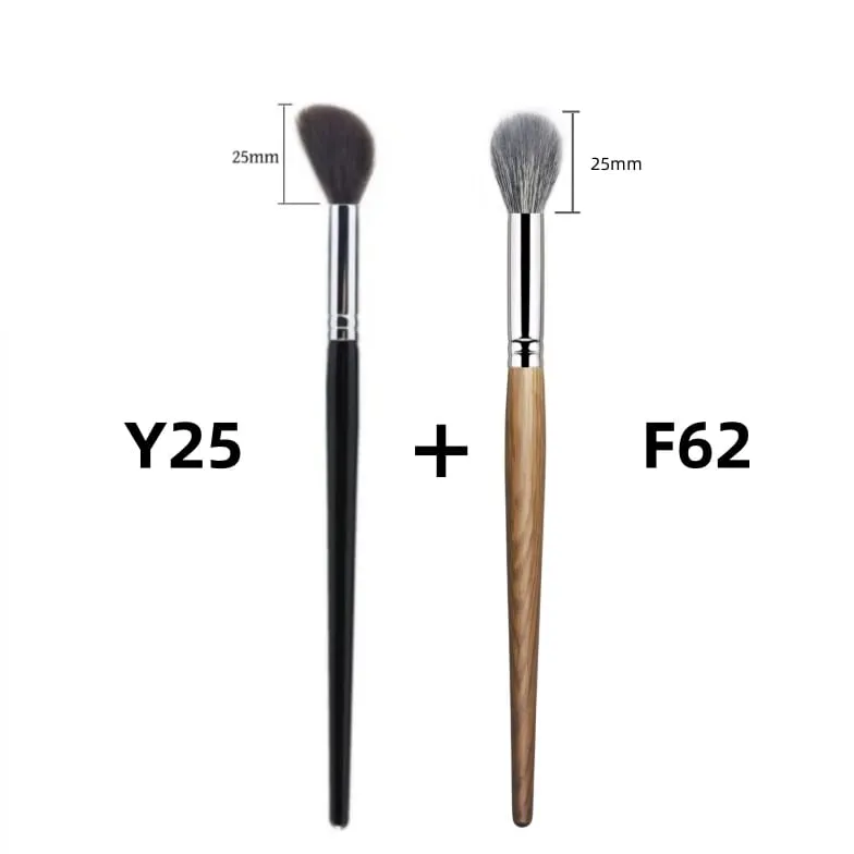 Highlighter Makeup Brushes Blush Angled Face Natural Goat Hair High Quality Blending Powder Make Up Brush
