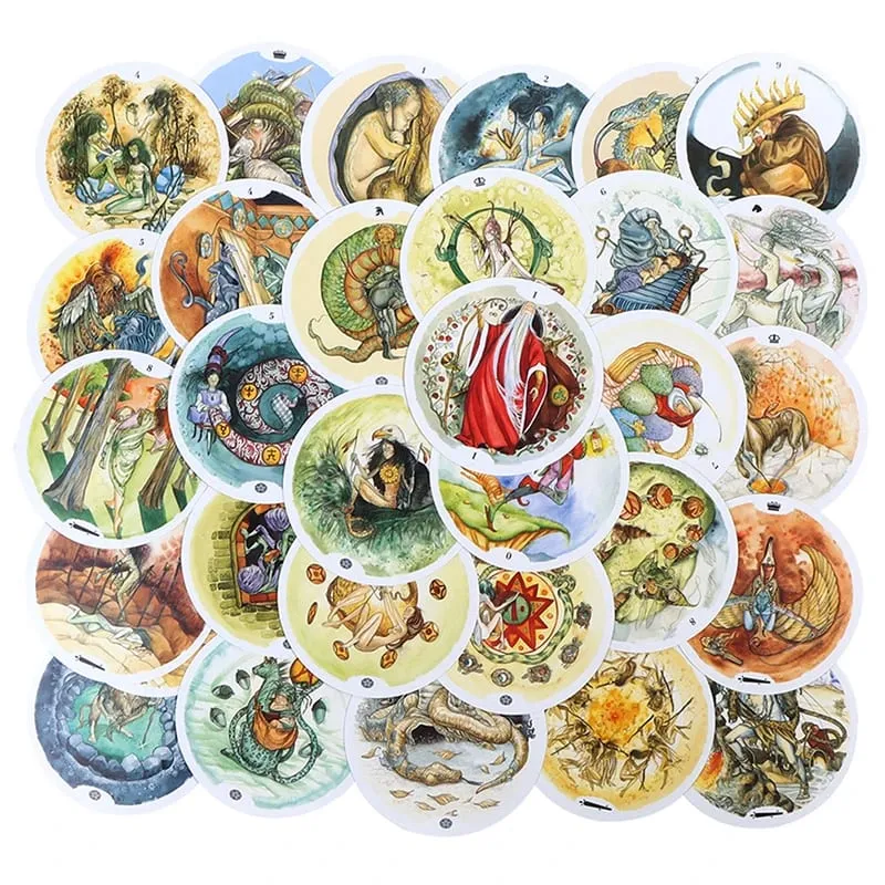 New Style Circle Of Life Tarot Cards PDF Guidance Deck Divination Entertainment Party Board Game Supports Wholesals 78PCS