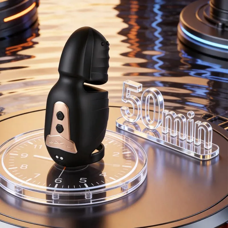 Glans Træner Pik Mand Masturbator 10 Mode Vibrator+vrikke haner Glans Stimulator Bærbar Pocket Pussy Penis Trænings Sexlegetøj