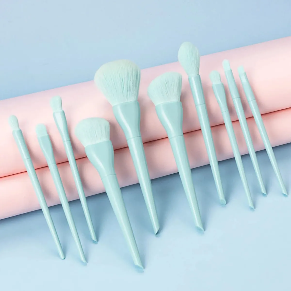 10Pcs Makeup Brushes Set Soft Synthetic Hair For Foundation Blush Eyeshadow Concealer Face Eye Cosmetic Tools