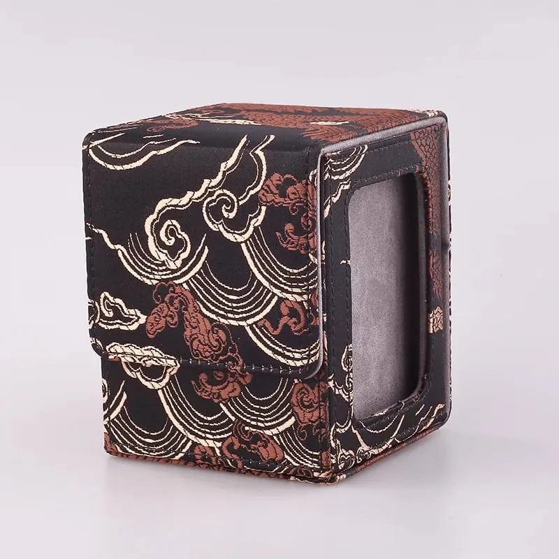 Deck Box for MTG Cards Trading Card Storage Box With Display Window Collectible Trading Card Cases Holds 120+ Sleeved Deck