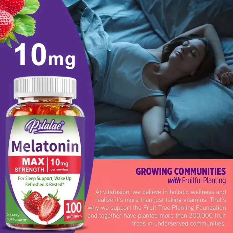 Melatonin Gummy - Support Deep Sleep Relieve Anxiety Improve Sleep Quality Enhance Immunity and Increase Mental Vitality — image 6