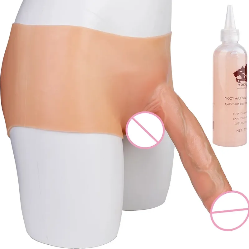 Silikonový pásek Živé dildo Kalhoty Nositelné Pevné Sexuální hračky s velkým penisem Pro ženy Lesbický pár Sex — image 14