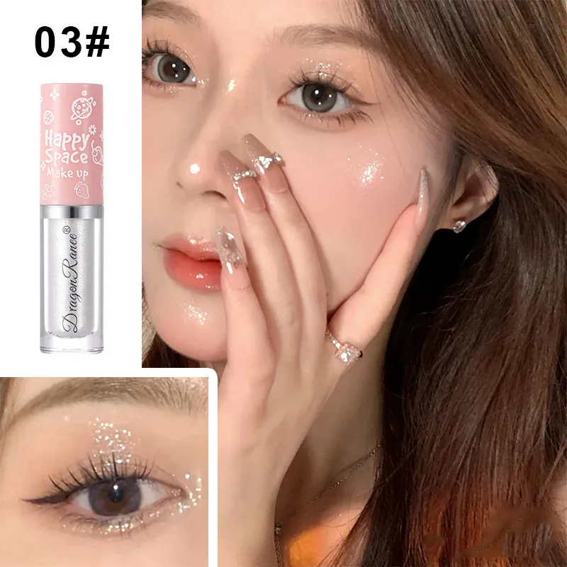 Pearlescent Glitter Liquid Eyeshadow Long Lasting Makeup Shiny Eye Shadow Eyeliner Silkworm Pen Brighten Cosmetics Highlighter