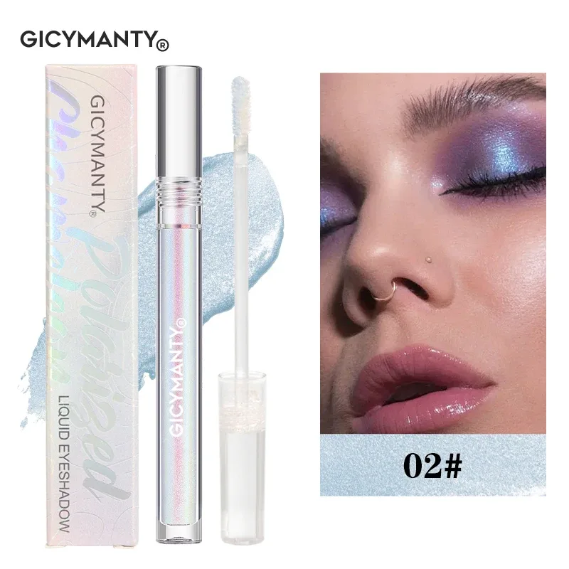Polarized Chameleon Liquid Eyeshadow Shimmer Glitter Long Lasting Waterproof Multi-Use Eye Highlight Blusher Makeup