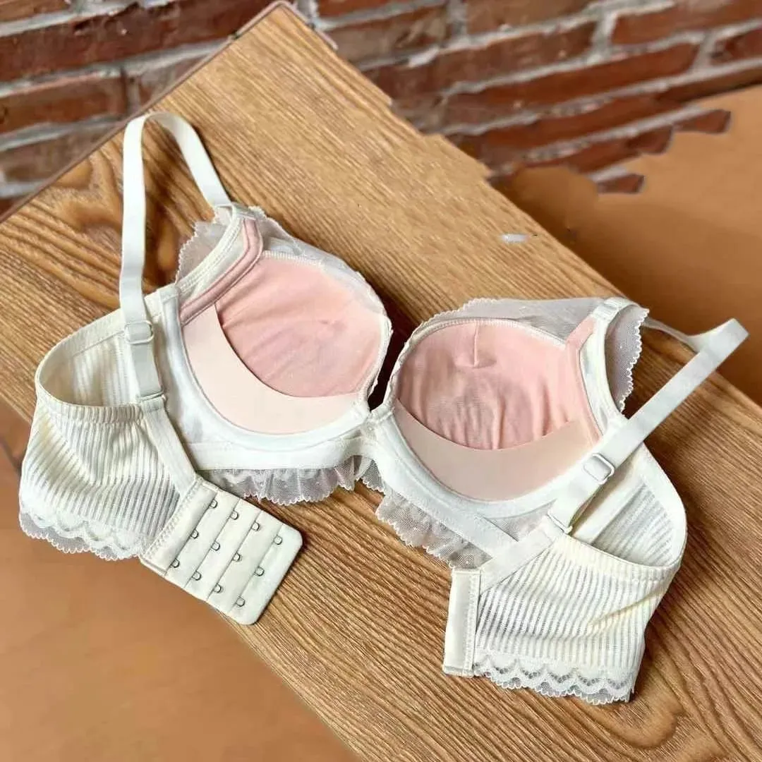 4 Warna Renda Seluar Dalam Wanita Muda Tanpa Wayar Menebal Kapas Tekan Tubi Kumpulkan Intim Selesa Gadis Pakaian Dalam Bra dan Seluar Dalam
