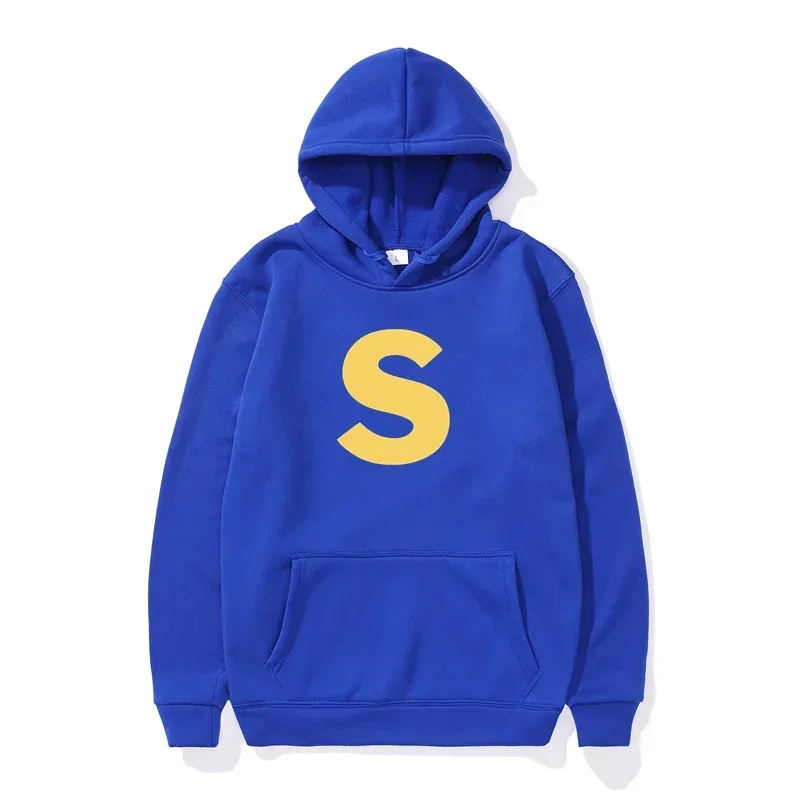 Autumn Winter Cartoon Character Print Men's Hoodies Alvin And The Chipmunks Pullover Fashion Solid English Sweatshirt Streetwear