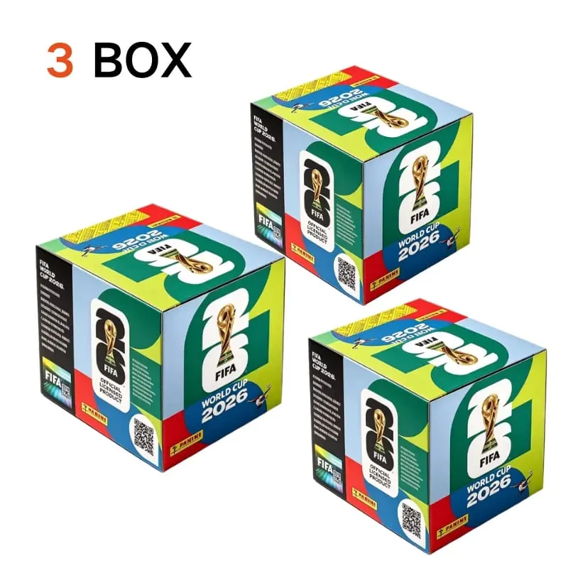 Panini FIFA World Cup 2026 Official Sticker Box Sealed Hobby Box Collectible Soccer Stickers for Album Collection Football Fan
