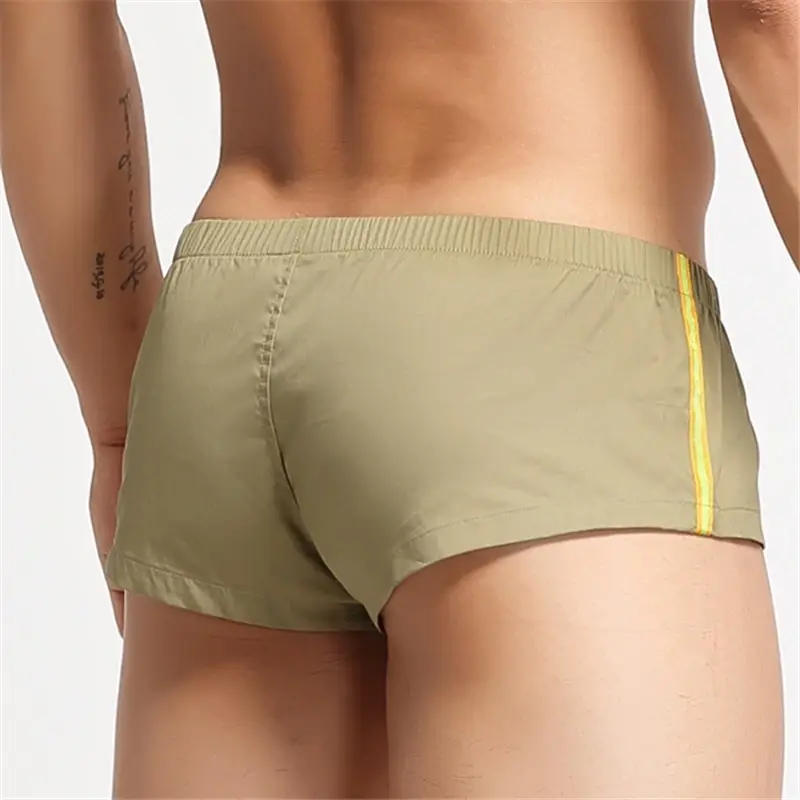 Shorts Underwear Men Sexy Underpants Arrow Panties Home Sleepwear Casual Shorts U convex Penis Pouch Boxers