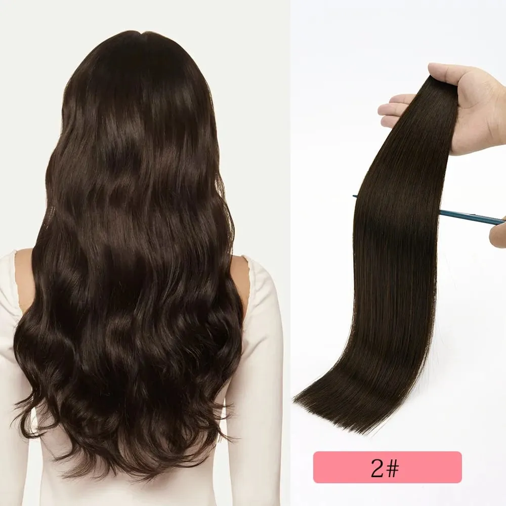 12A Tape In Hair Extensions Human Hair 100% Natutal Remy Hair Italy Tape for Strong Hold Seamless Skin Weft for Fine Hair