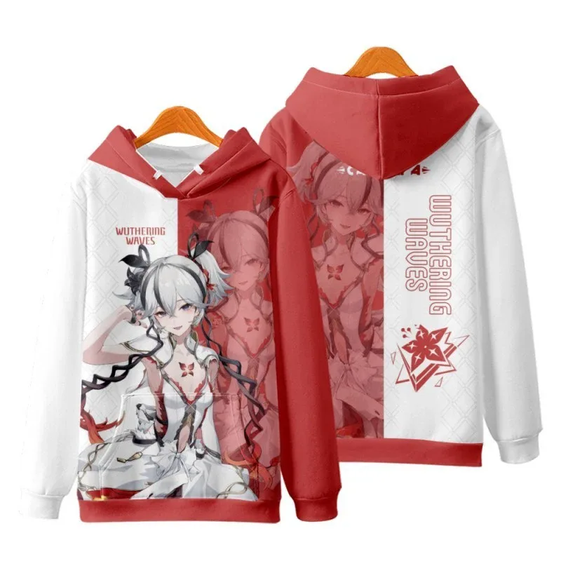 Game Wuthering Waves All Role Playing 3D Hoodies Sweatshirts Fashion Men's Anime Pullover Autumn/Winter Outdoor Casual Tracksuit — image 12