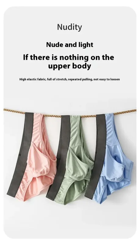 Men's Modal Briefs, Dual Separate Pouch Design, Ultra Thin Breathable High Stretch Underwear, Daily Comfort Wear