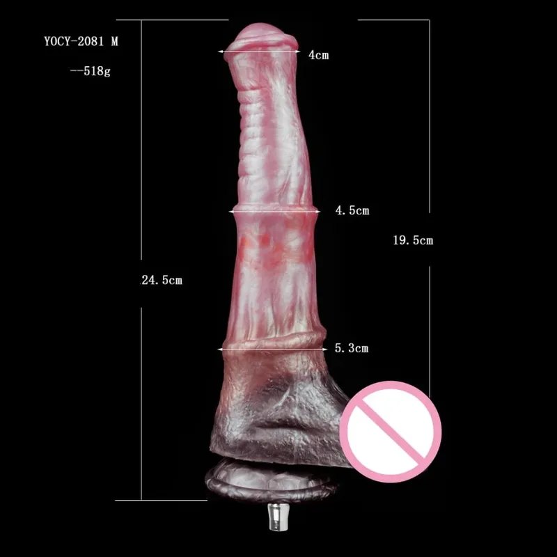 Vibrador de cavalo vac-u-lock para máquina de sexo, pênis de silicone/vac, plugue anal grande, masturbador adulto, estimulador de clitóris, brinquedos sexuais