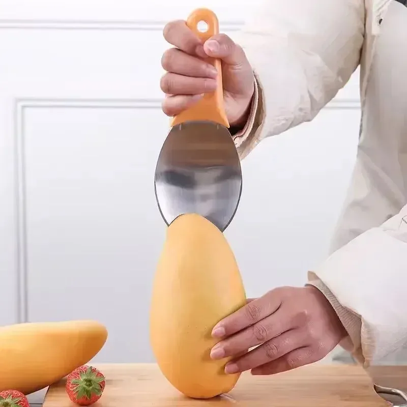 Hot Multifunctional Mango Spoon Mango Knife Cutting Granule Tool Peeler Peeler Mango Avocado Scoop Kitchen Fruit Tool