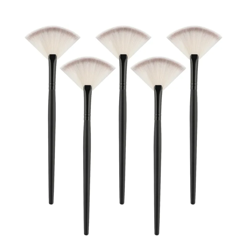 Professional Handmade Makeup Brushes Soft Saibikoho Goat Hair Small Fan Highlighter Eye Shadow Brush Ebony Handle Make Up Brush