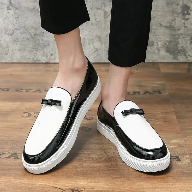 Men New Tassel Shoes Thick Sole Wear Resistant Classic Fashion Lefu Shoes White Size 38-46 Men Shoes — image 3