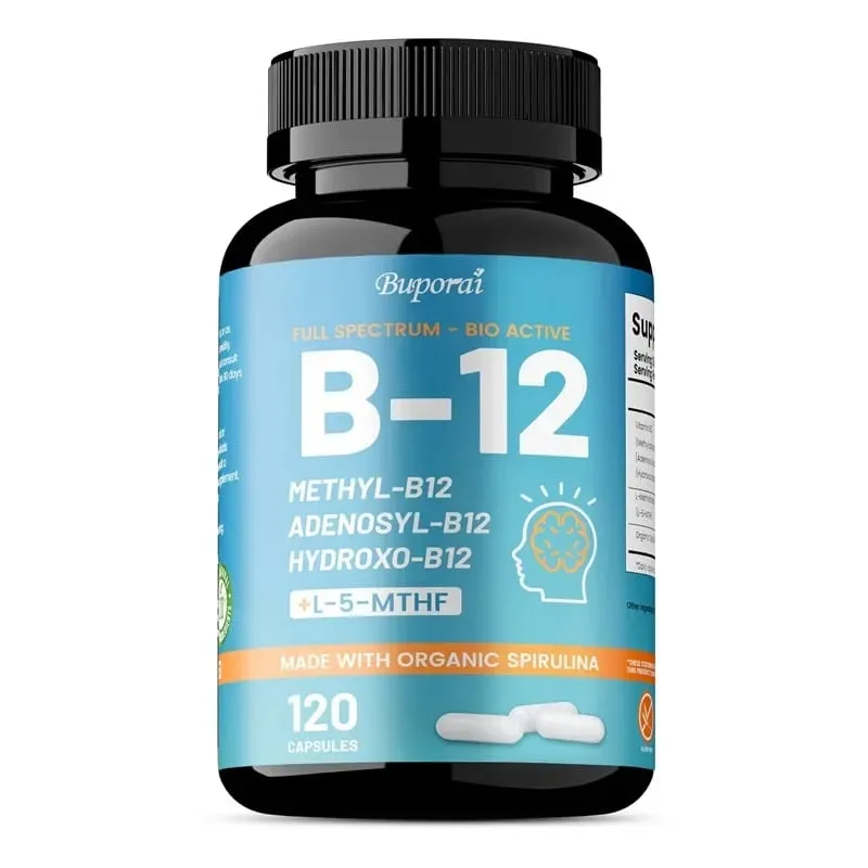 Vitamin B12 - Supports Energy Metabolism Nervous System Cell Health Heart Immunity and Red Blood Cell Formation