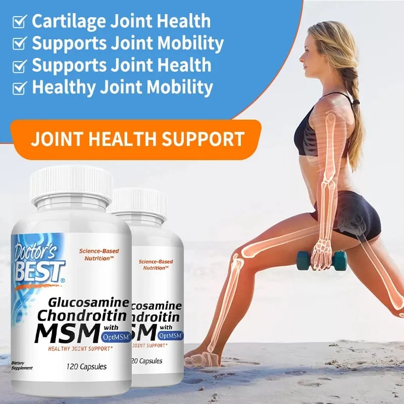 Glucosamine Chondroitin MSM with OptiMSM Joint Support Helps with Joint Mobility Overall Health