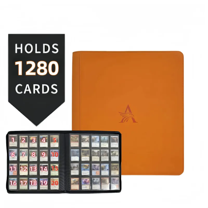 20 Pocket - Premium Trading Card Binder Holds 1280 Cards Ultimate Protection for TCG & Sports Cards. Collector's Dream 6 Colors