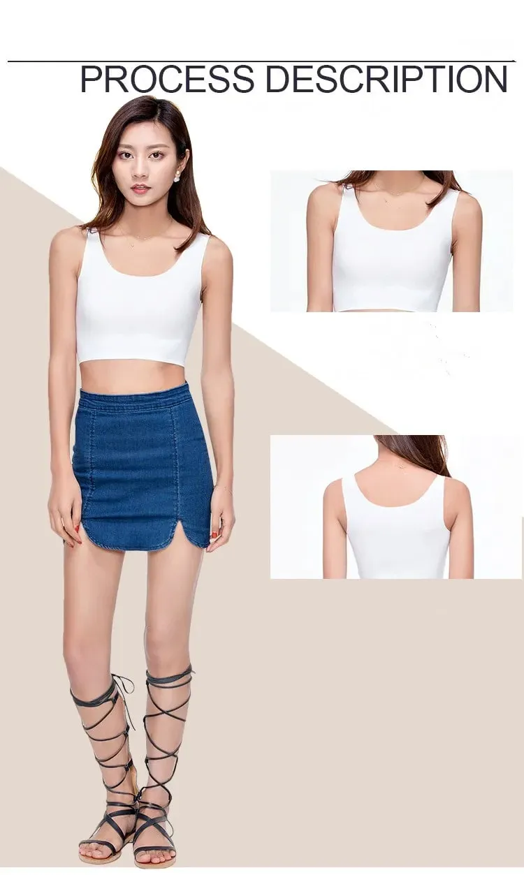 Summer Sleeveless tank Tops Women seamless Ice Silk Vest Female Sexy short Solid Camisole Plus size 4XL Yoga Sports Dance