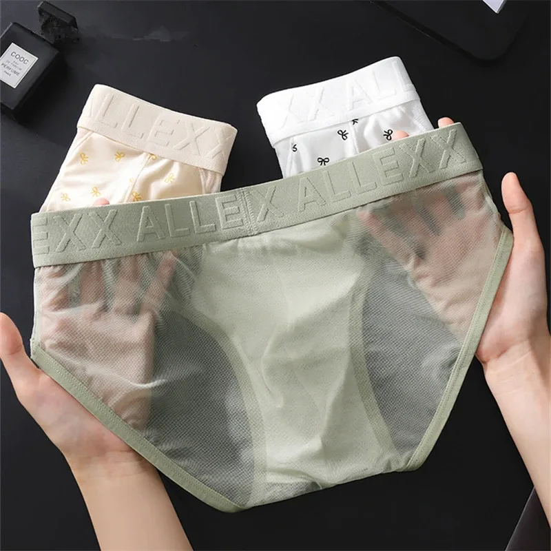 大人 18 プラス cueca メッシュメンズ下着レターウエスト cuecas masculino プリント calzoncillos hombre 3D 凸バッグ男ランジェリー新しい — image 6