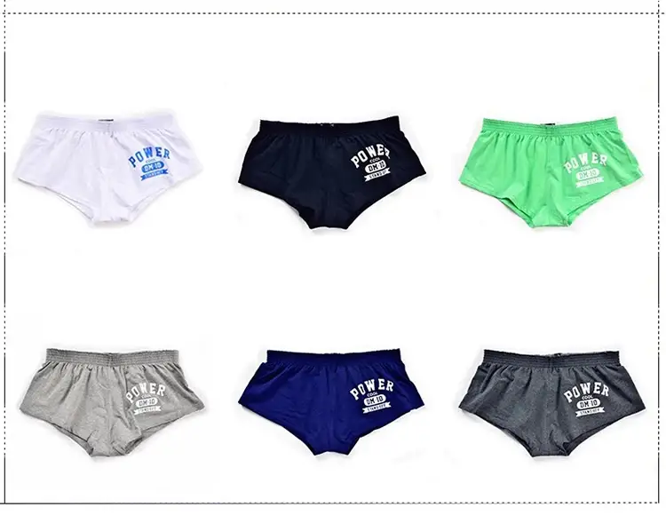 Mens Panties Boxers Hombre Sexy Shorts Comfortable Underwear Man Letter Printed Calzoncillos Hombres Low-Rise Boxers Hot 3PACK
