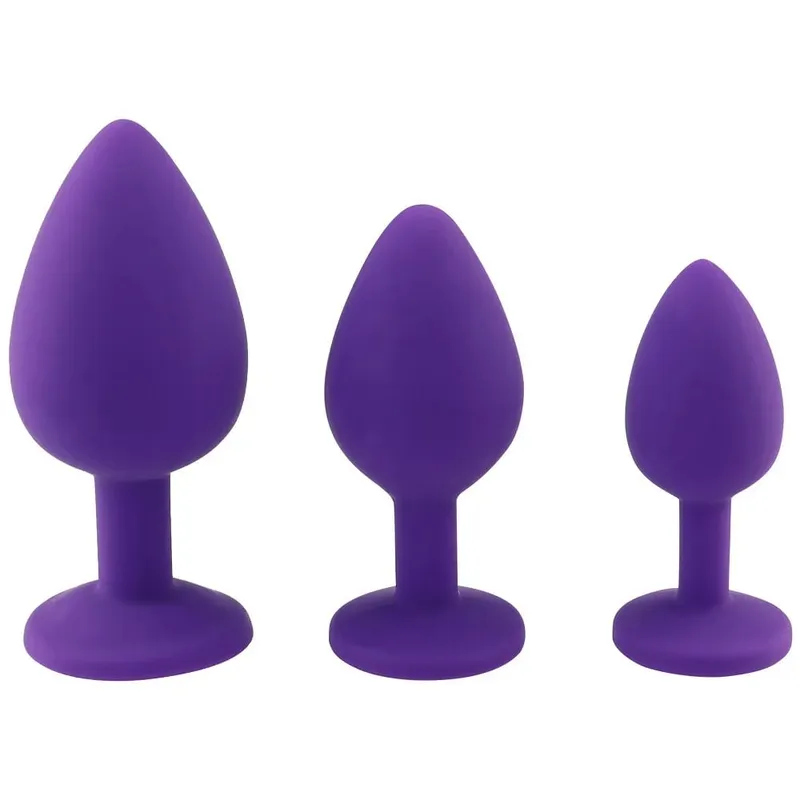 Plugue anal de silicone macio p/m/l, mini plugue erótico para bunda, brinquedo sexual para iniciantes, homens, mulheres, casais gays, estimulador de próstata, brinquedo de sexo anal