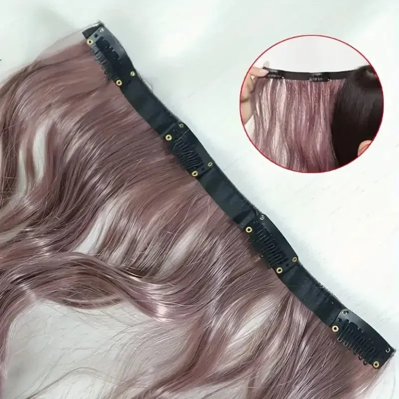 Curly water waves a four-cal highlight hair extension invisible synthetic hair extensions natural and traceless
