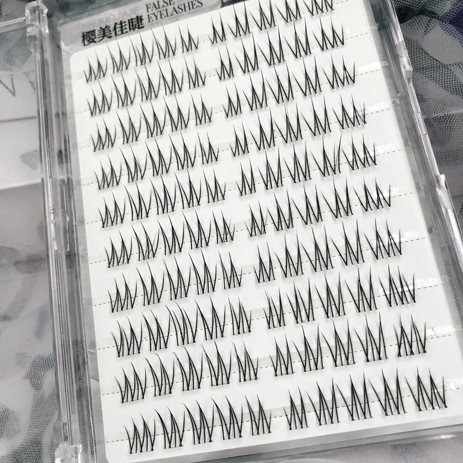 Glue-free Natural Korean False Eyelashes Clusters 6/10/20 Rows Curling Girl Group Eyelash Extension Perfect Daily Eye Makeup