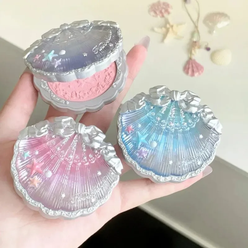 Flower Knows SShell pearls Set Eyeshadow Lip Gloss Blush Ocean Theme Cosmetic Kit