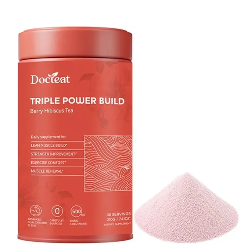 Docteat Triple Power Build Creatine Powder with Creatine HCL Creatine Monohydrate Electrolyte Hydration Blend 30 porcí