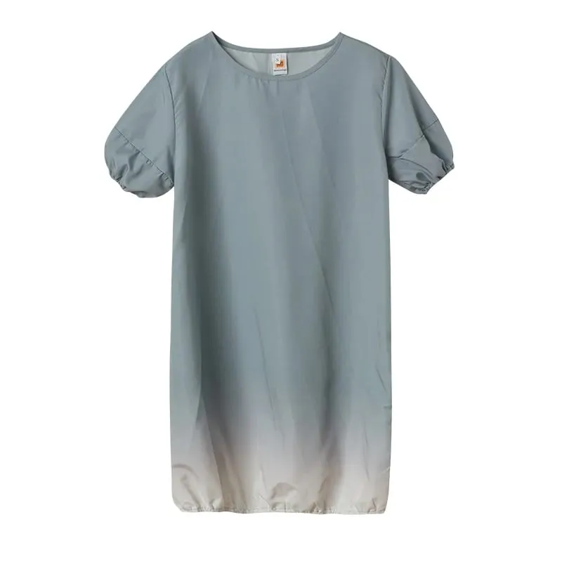 Ropa de mujer de gran tamaño, nuevo producto transfronterizo europeo y americano, nuevo vestido informal degradado, 2024