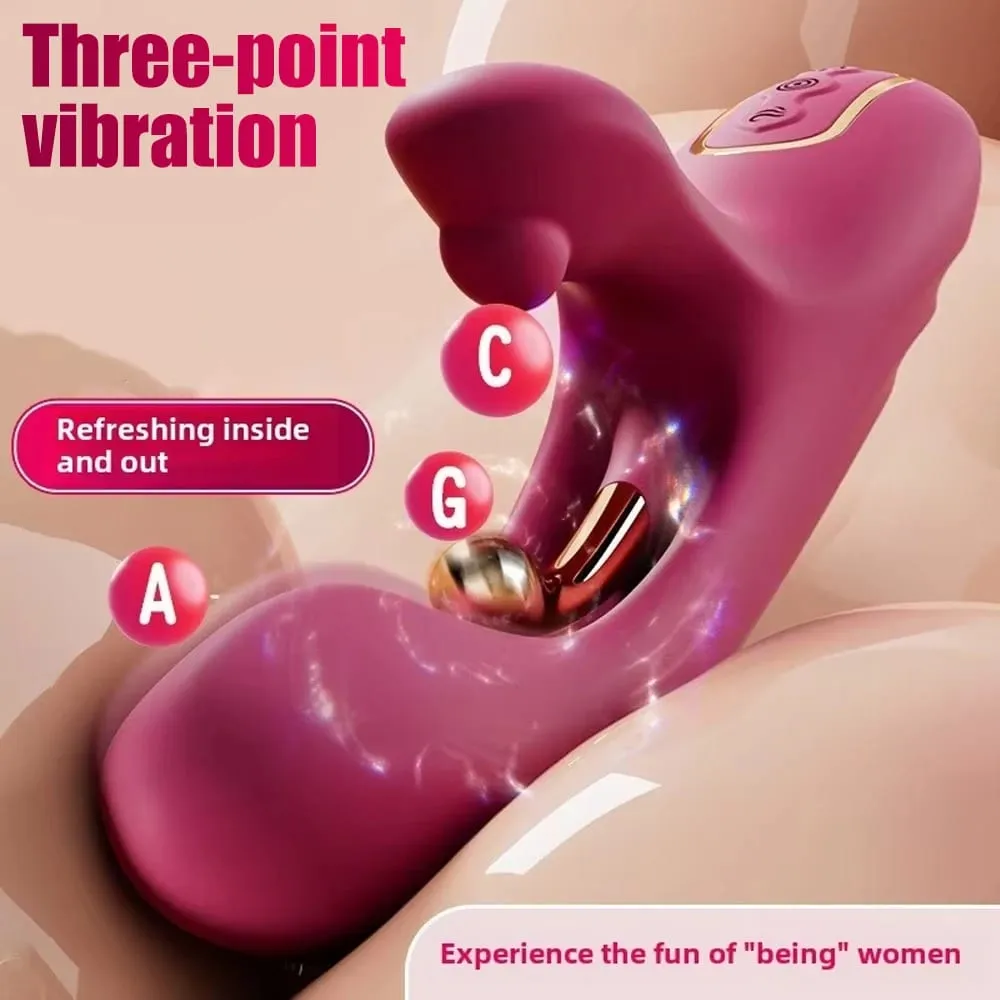 3in1 Sokmak Dild Vibratör Kadınlar için G-spot Stimülatörü Masturbator Klitoris Stimülatörü Seks Oyuncakları Kadın Yetişkinler için Ürünler