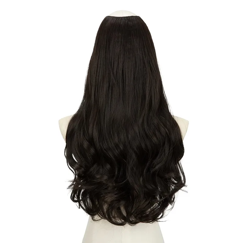 U-Part Synthetic Clip In Hair Extension Long Thick Curly Natural Blonde Flase Hair Hairpieces For Women Heat Resistant — image 15