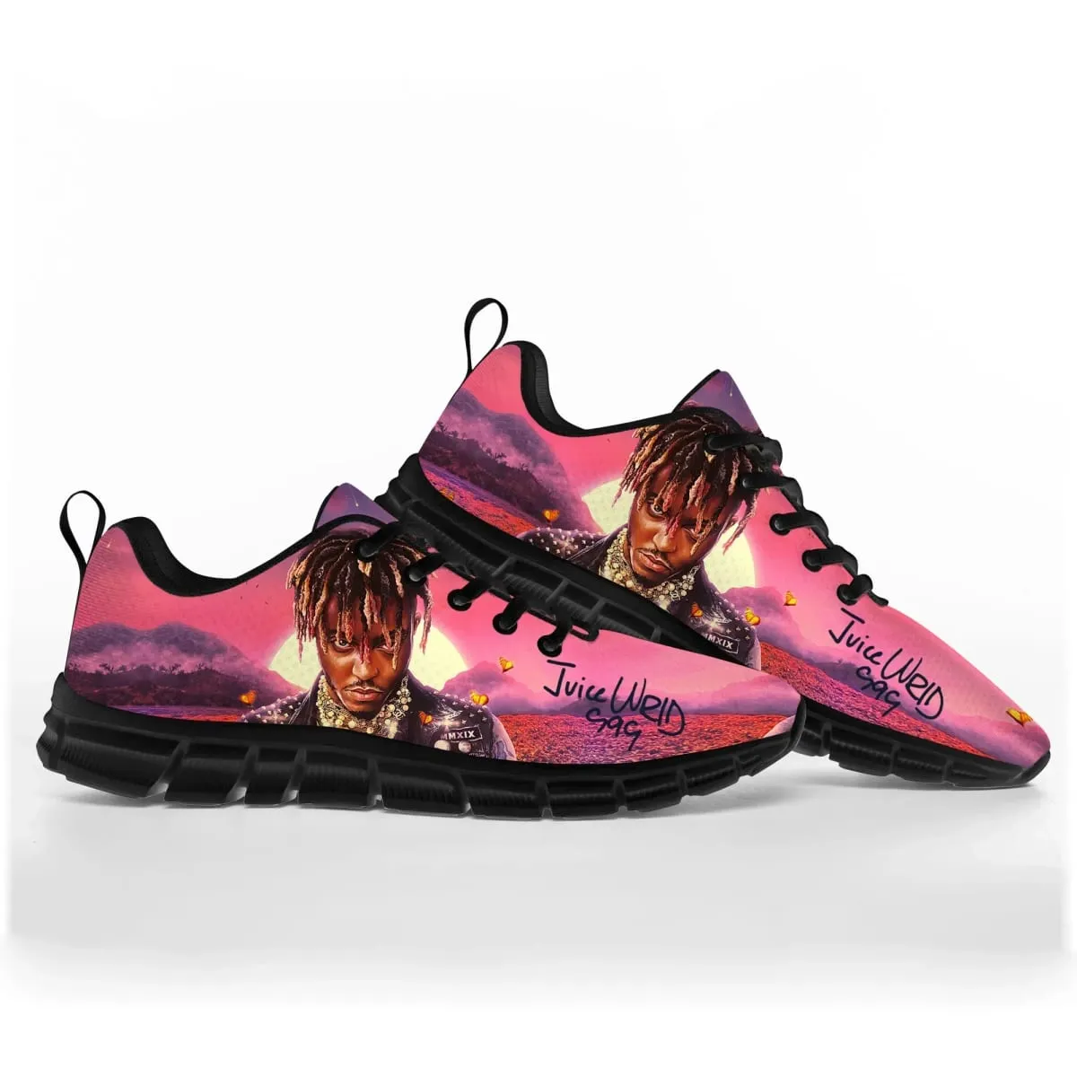 Hot Juice Wrld Hip Hop Rapper Sports Shoes Mens Women Teenager Sneakers Singer Casual Custom High Quality Couple Shoes