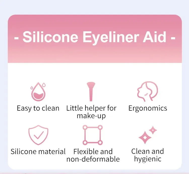 Best-selling Eye Makeup Assistant Tool for Drawing Eyebrows Eyeliner and Lower Eyelashes - Silicone Assistant Device