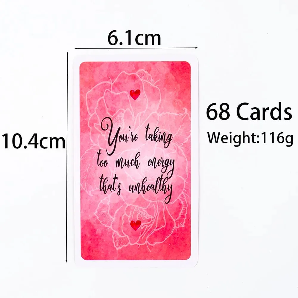 Spirit Secret Messages 68Pcs English Version Oracle Divination Fate Game Deck Tarot Table Board Games Playing Card 10.4x6.1cm