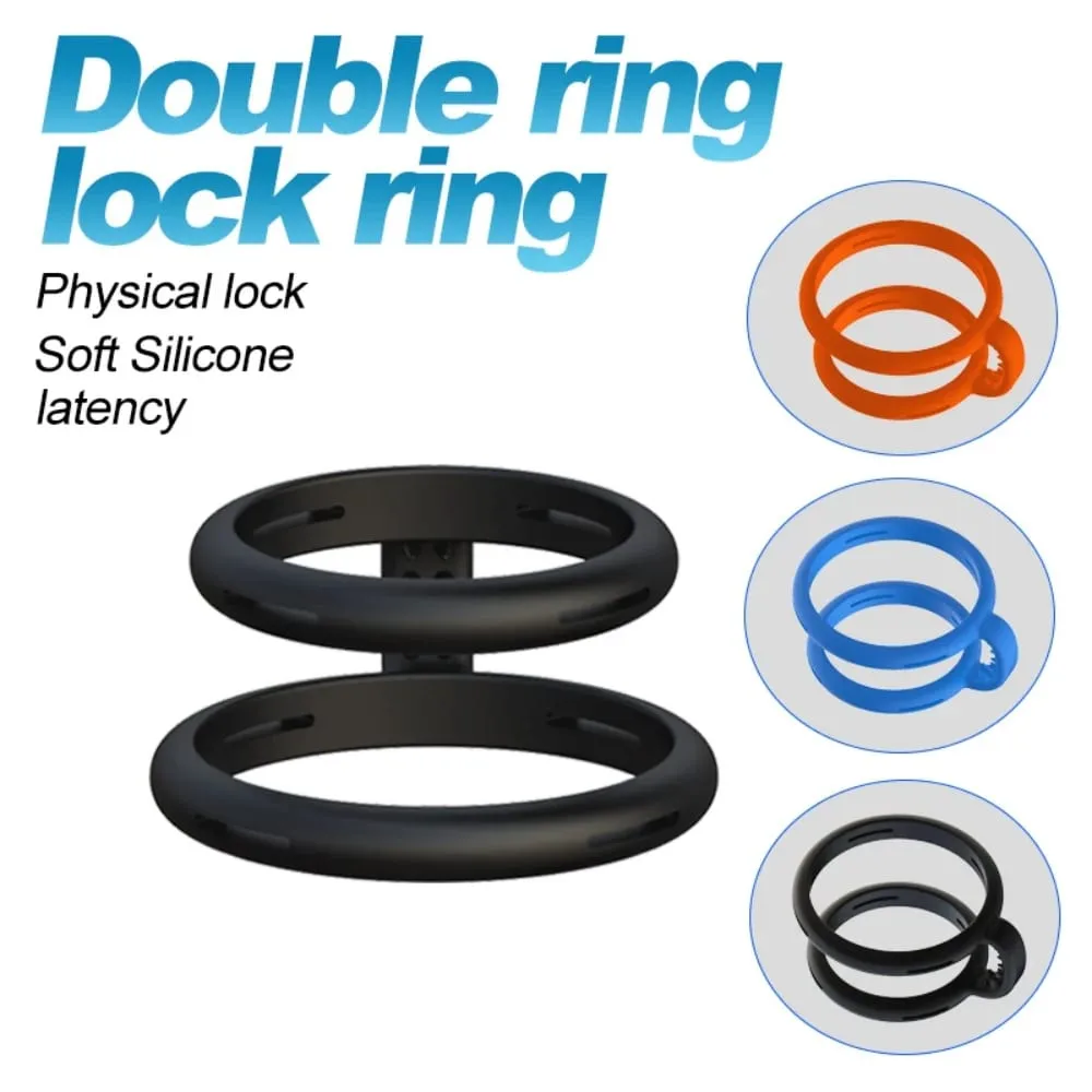 Silicone Semen Lock Ring Male Penis Rings Reusable Delay Ejaculation Erect Long-Lasting Scrotum Cock Ring Adults Sex Toy for Men