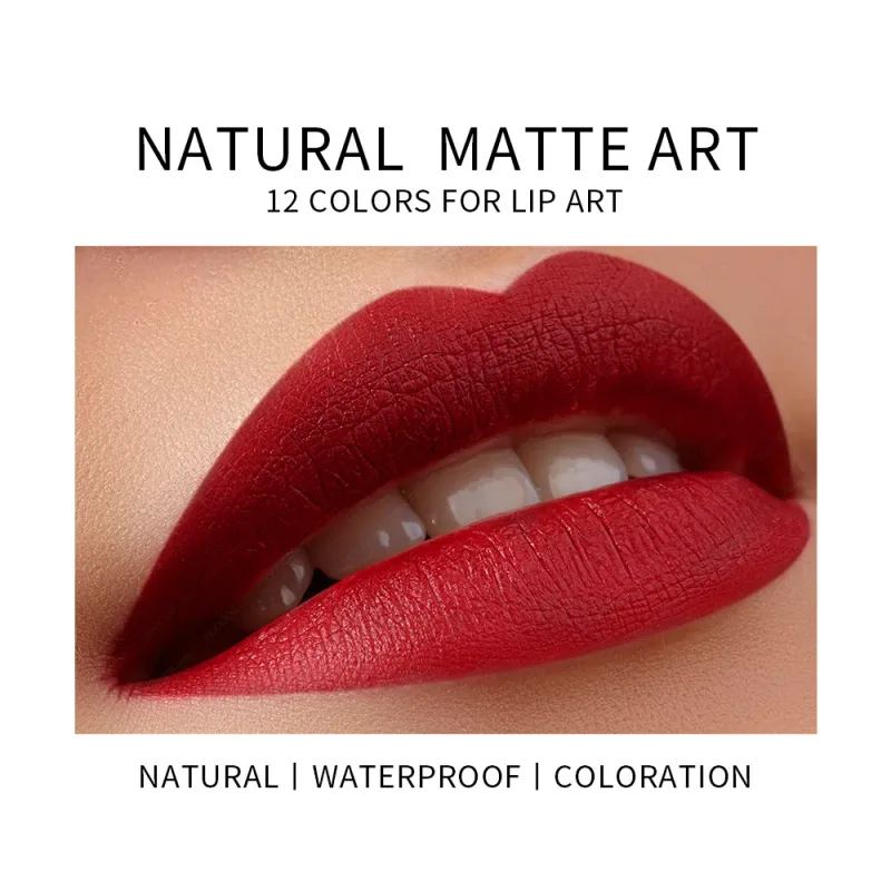 Matte Lipstick Easy Coloring Non-Stick Cup Long-Lasting Comfortable Wear Lip Makeup for Women — image 5