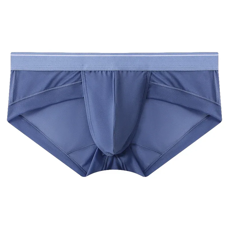 New sissy Men's panties Super Soft Comfortable Underwear Ice Silk Sheer Mesh Men's Briefs Printed Shorts Low-Waist Underpants — image 16