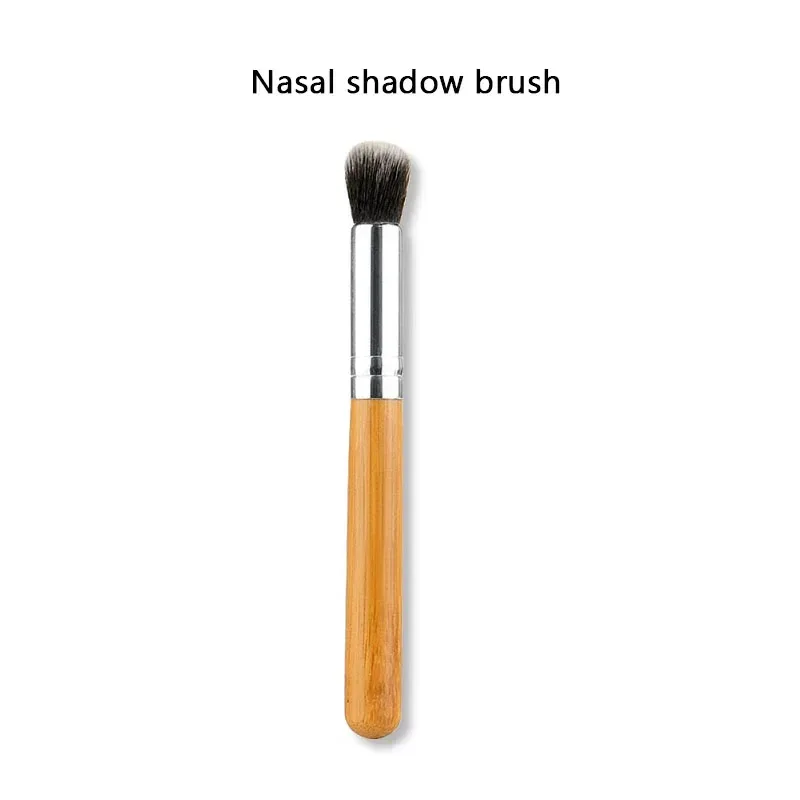 1PCS Professional Makeup brushes Bamboo Handle Powder Concealer Liquid Foundation Makeup Tools Beauty Cosmetics Brusher — image 3